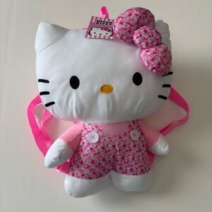 Fast Forward Hello Kitty Pink Plush Backpack New With Tags